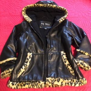 Big Chill Girls Black Coat. Size 5/6
